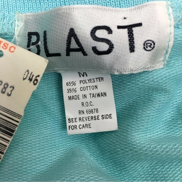 VINTAGE Blast Short Sleeve Puff Sweatshirt Top Southwestern Roses Medium NWT - Picture 8 of 13